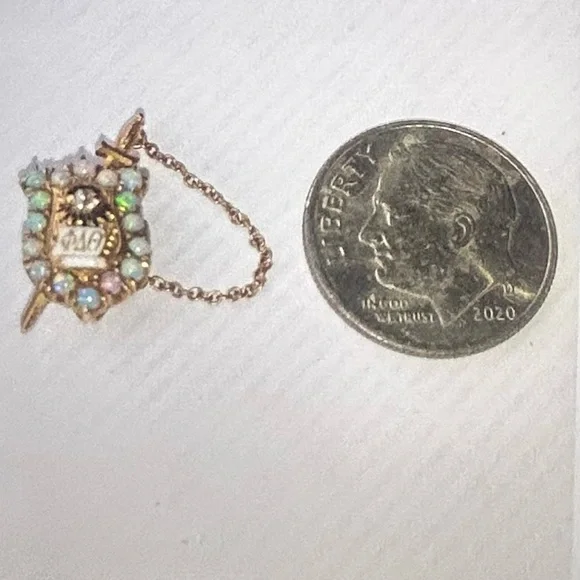 Antique 14k Univ. of Wisconsin 1912 Phi Delta Theta Pin - Picture 3 of 7